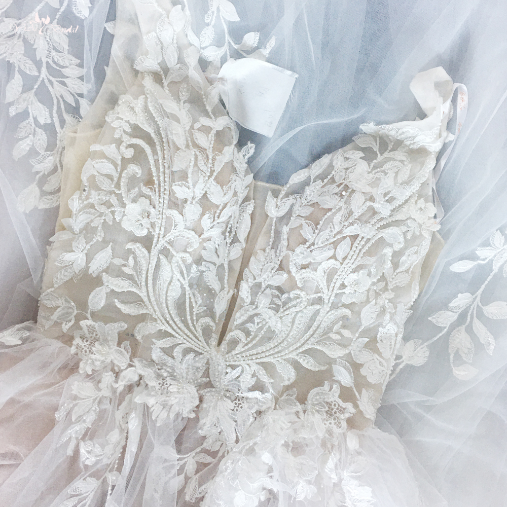 ボヘミアン チャーミング ウェディングドレス RSW1878 エレガントな A