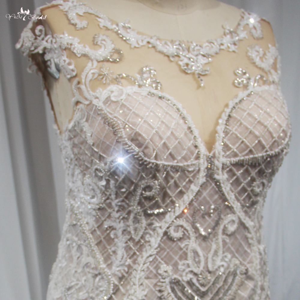 Long Plus Size Women Bridal Ball Gown RSW1907 Cap Sleeves Mermaid lace up Corset Back Wedding Dresses for Bride 2023 10