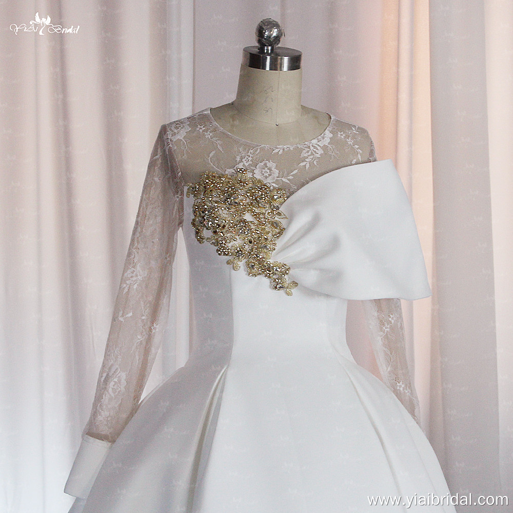 RSW1867 Long Sleeves Short Ball Gown 7