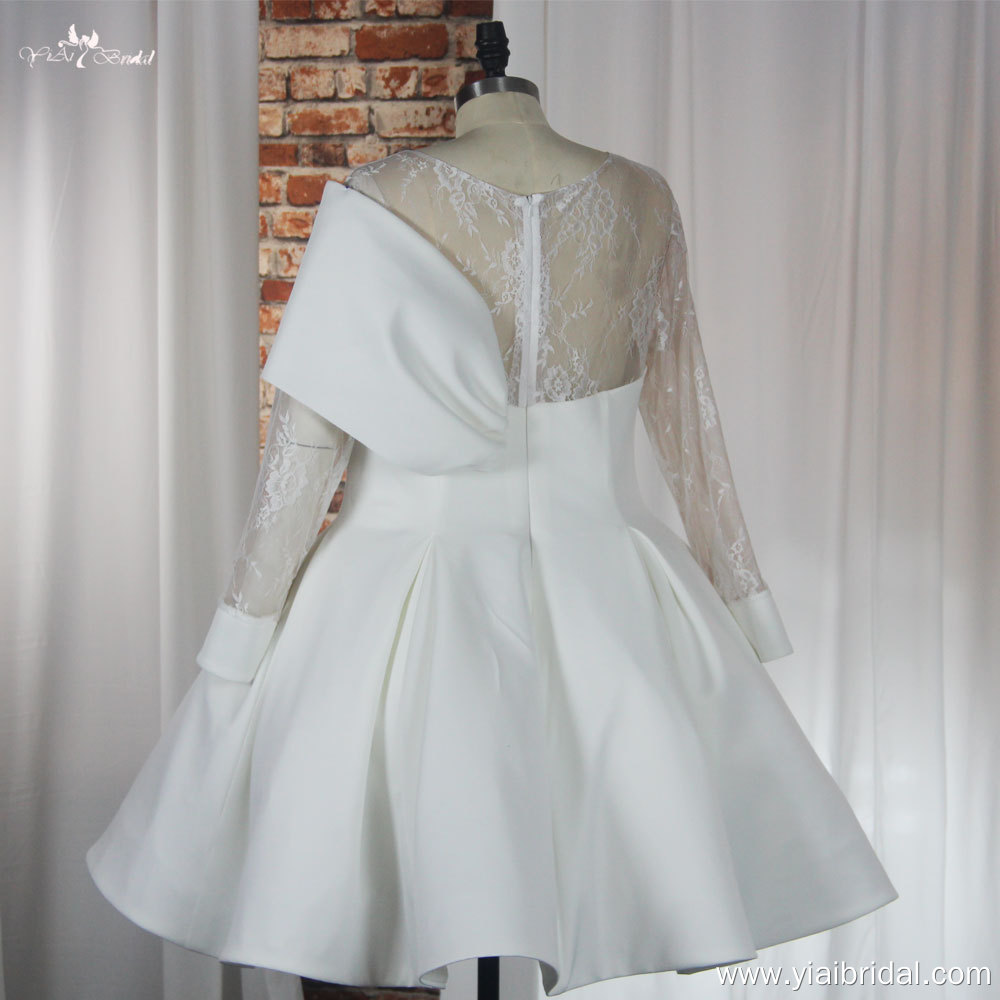 RSW1867 Long Sleeves Short Ball Gown 8