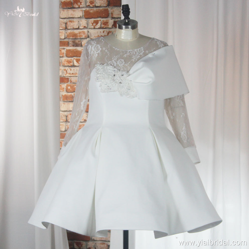 RSW1867 Long Sleeves Short Ball Gown 9