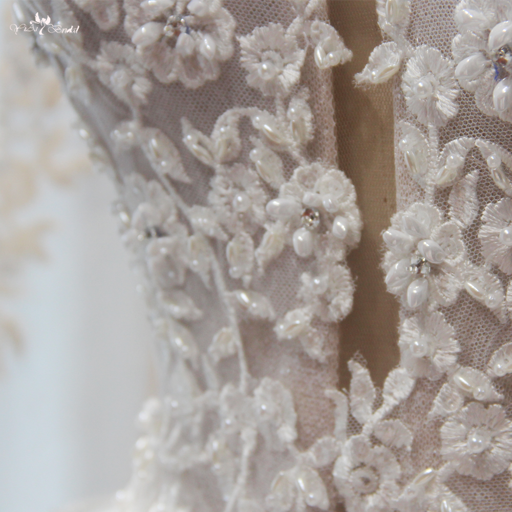 Long Sleeve Princess Ball Gown Wedding Dress RSW1901 8