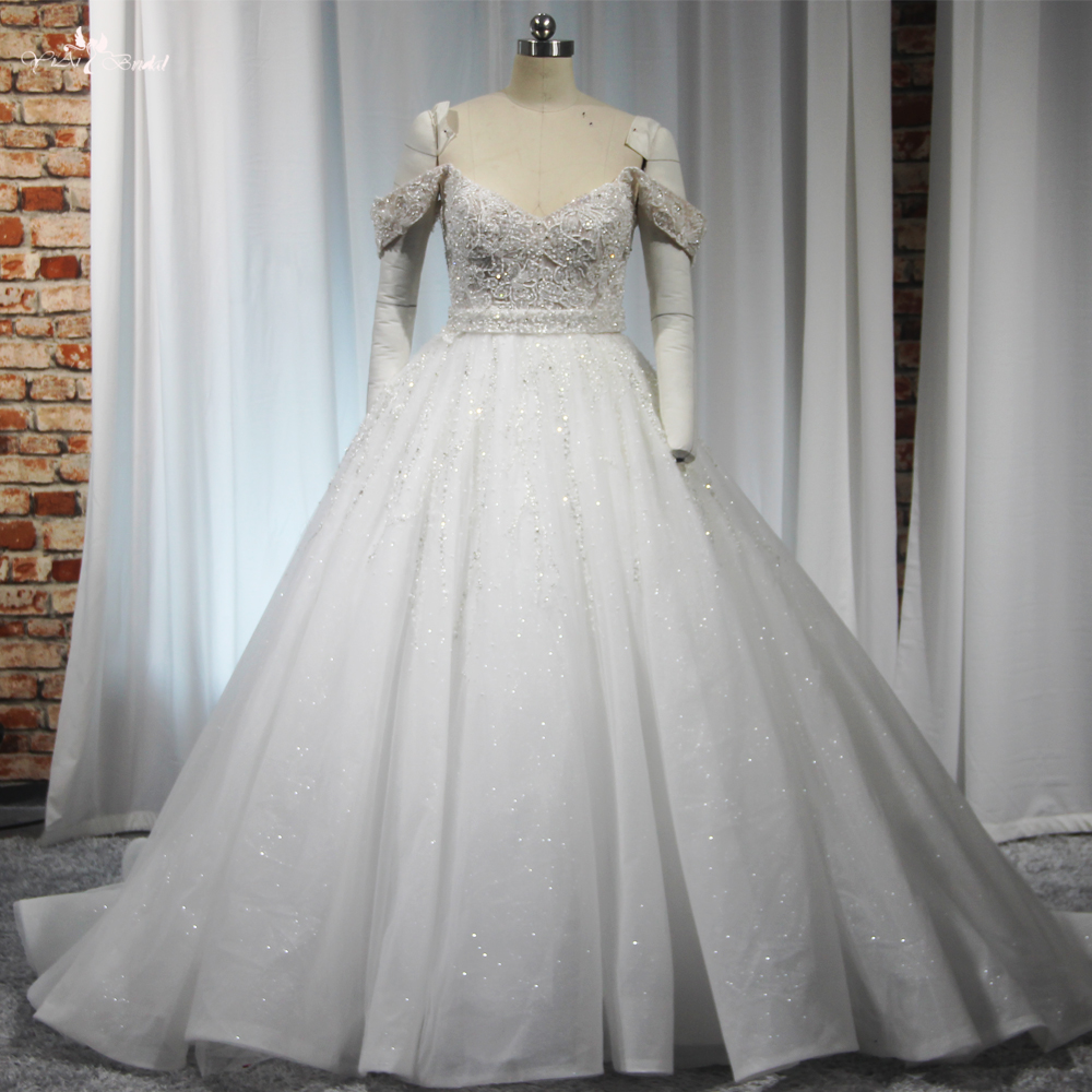 RSW1913 Best off shoulder ball gown wedding dress Company - Yiaibridal 7