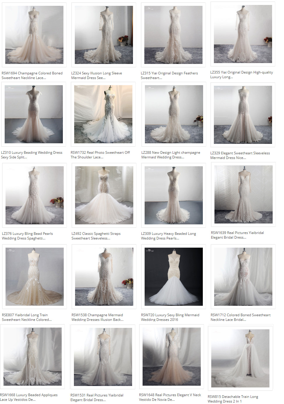 High Collar Sexy Open Back Red Long Cheongsam Mermaid Prom Dress RSE904 Evening dress 11