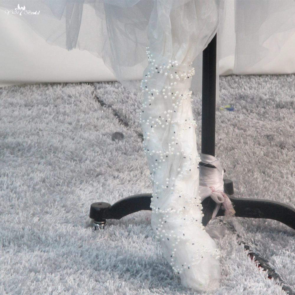 Customized Tulle Socks Pearls Beaded Hand Gloves For Wedding Gown RSG28 manufacturers From China | Yiaibridal 1