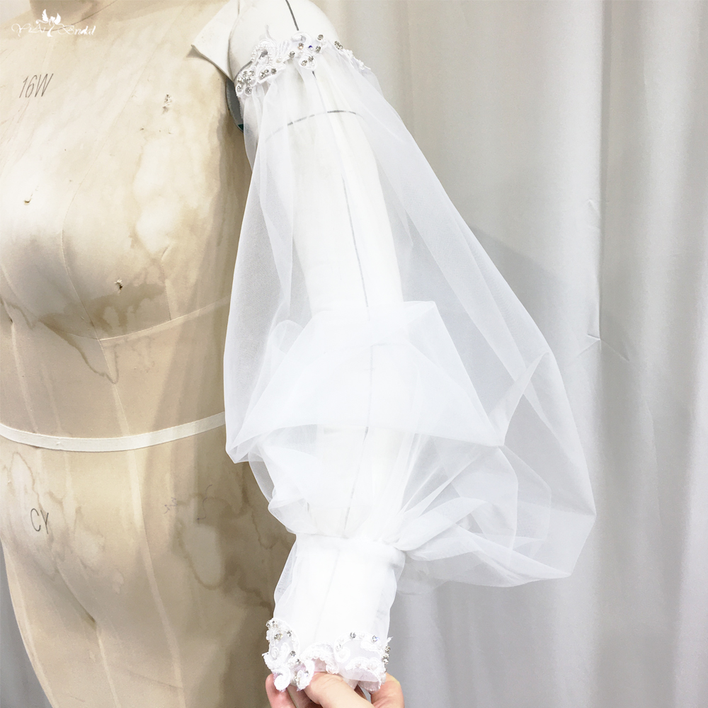 Customized Puffy Tulle Wedding Gloves Sleeves For Bride RSG29 manufacturers From China | Yiaibridal 4