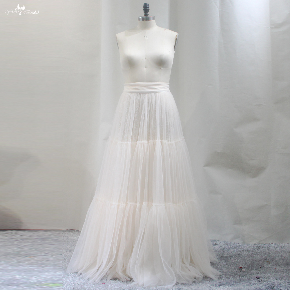 Jupe en tulle de qualité Jupe de mariage Sous-couche en dentelle RST13 Fabricant | Yiaimariée 5