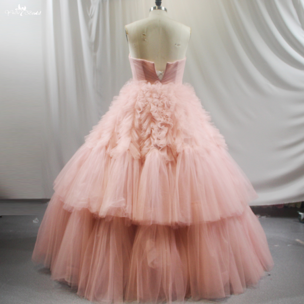 Manufacture Of Wedding Dresses And Gala Events RSW1841 Pink Puffy Tulle Ruffles Quinceañera Dream Dress 2025 Sweet 16 Dresses Princess 12