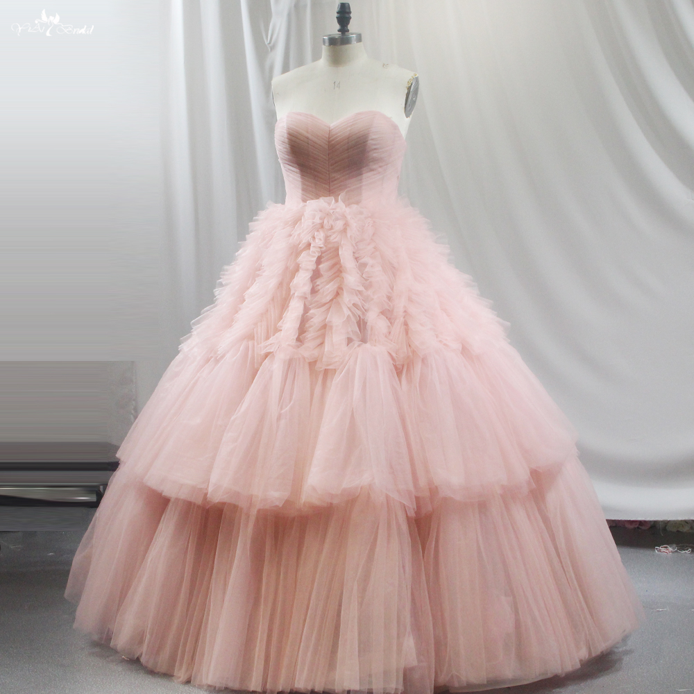Manufacture Of Wedding Dresses And Gala Events RSW1841 Pink Puffy Tulle Ruffles Quinceañera Dream Dress 2025 Sweet 16 Dresses Princess 9