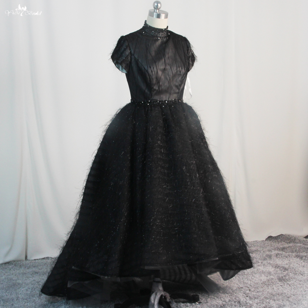 Short Sleeves Customized Kids Black Dress FG97 manufacturers From China | Yiaibridal 4