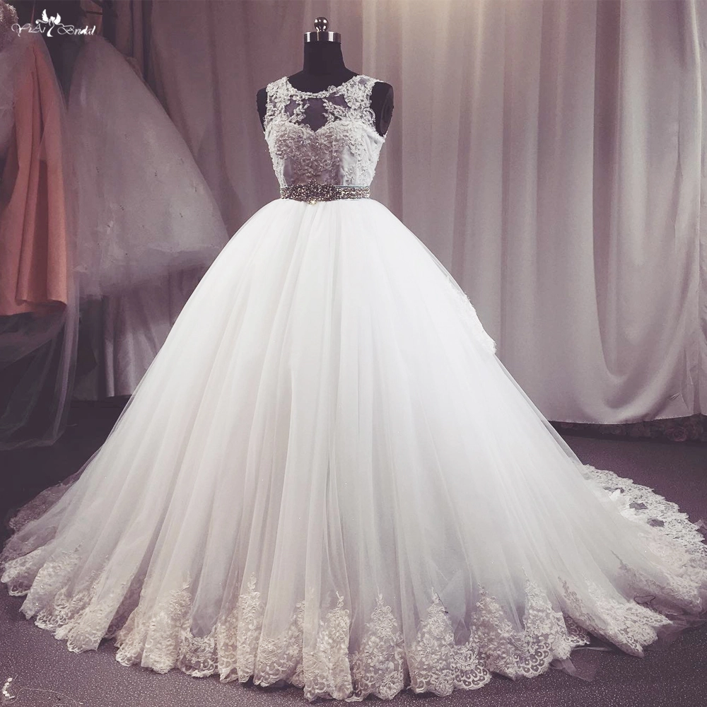 Customized Sleeveless Lace Dress Girls Dress For Wedding FG110 manufacturers From China | Yiaibridal 1