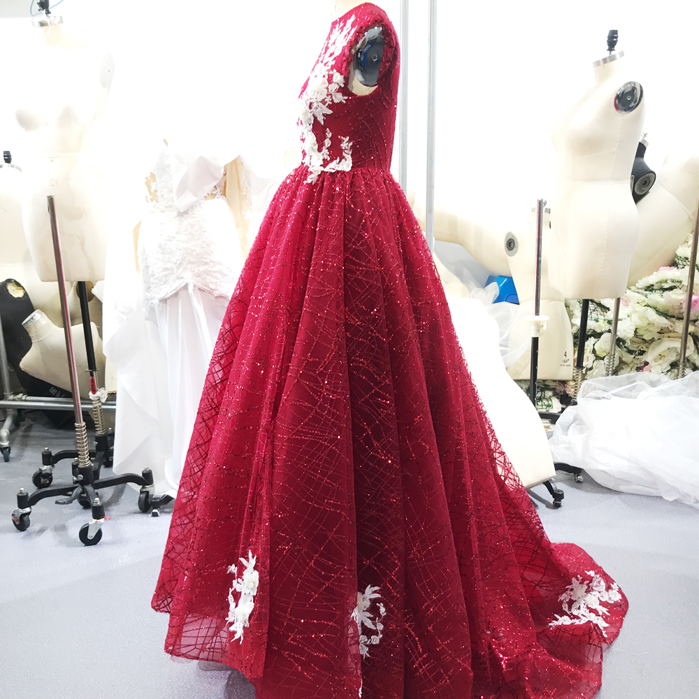 Little Girl Wedding Dresses Red Pageant Flower Girls Dresses FG105 7