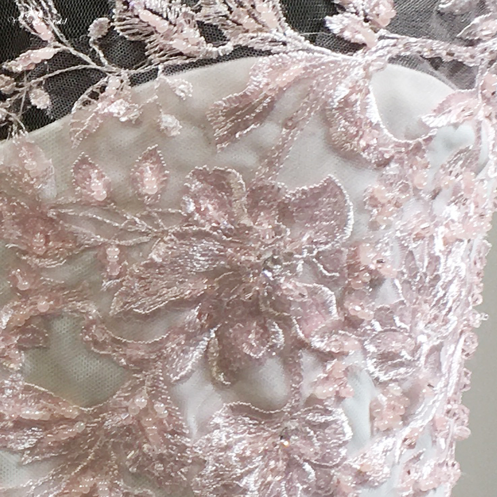 Pink Lace Little Girl Wedding Dresses FG109 8