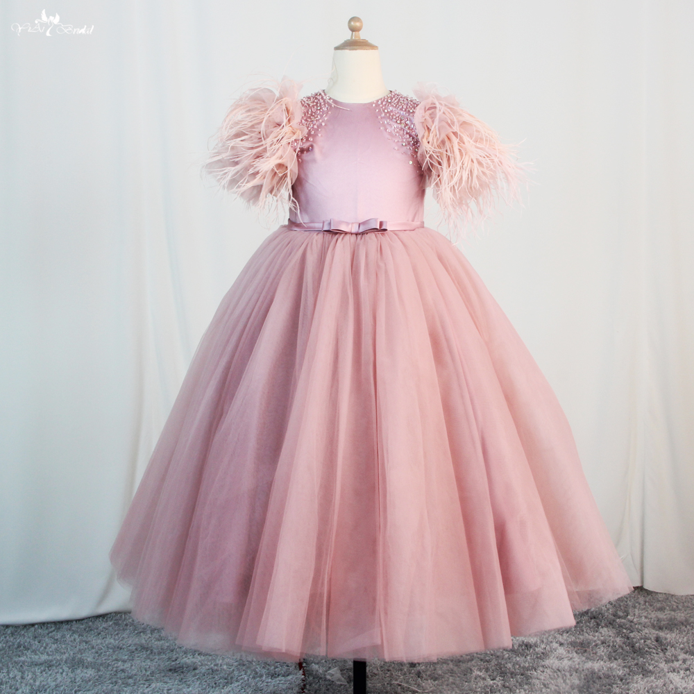 Customized Puffy Tulle Skirt Short Sleeves Girls Dress For Wedding FG92 manufacturers From China | Yiaibridal 8