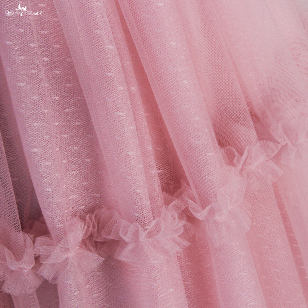 Customized Pink Tulle Long Sleeve Flower Girl Dresses FG98 manufacturers From China | Yiaibridal 7
