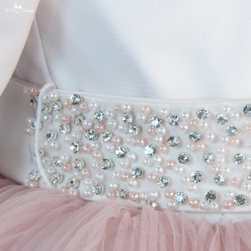 Customized Long Sleeves Fluffy Tutu Skirt Little Girl Bridesmaid Dresses FG96 manufacturers From China | Yiaibridal 5