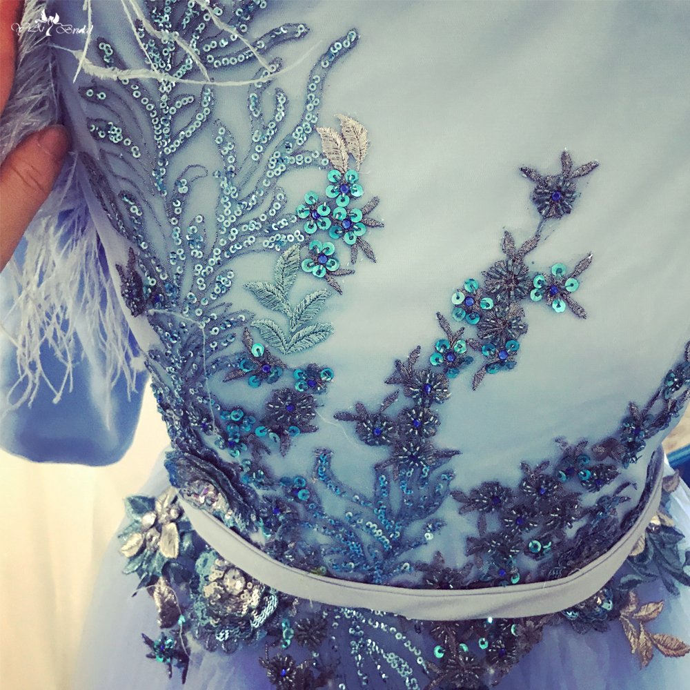 Pastel Blue Flower Girl Bridesmaids Dress From Monsoon FG106 5