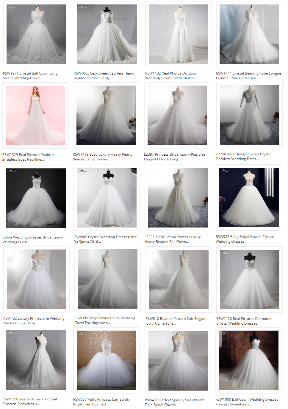 Best Customized Ball Gown Wedding Dress With 3D Flowers Manufacturers From China | Yiaibridal RSW1795 10