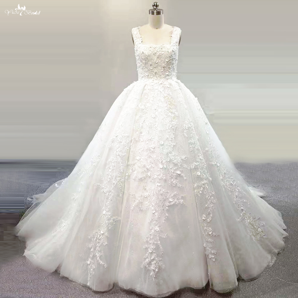 Quality Square Neckline Bridal Gown Lace Wedding Dress Arabia RSW1790 Manufacturer | Yiaibridal 6