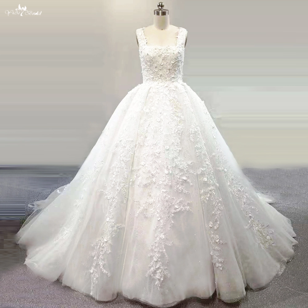 Quality Square Neckline Bridal Gown Lace Wedding Dress Arabia RSW1790 Manufacturer | Yiaibridal 1