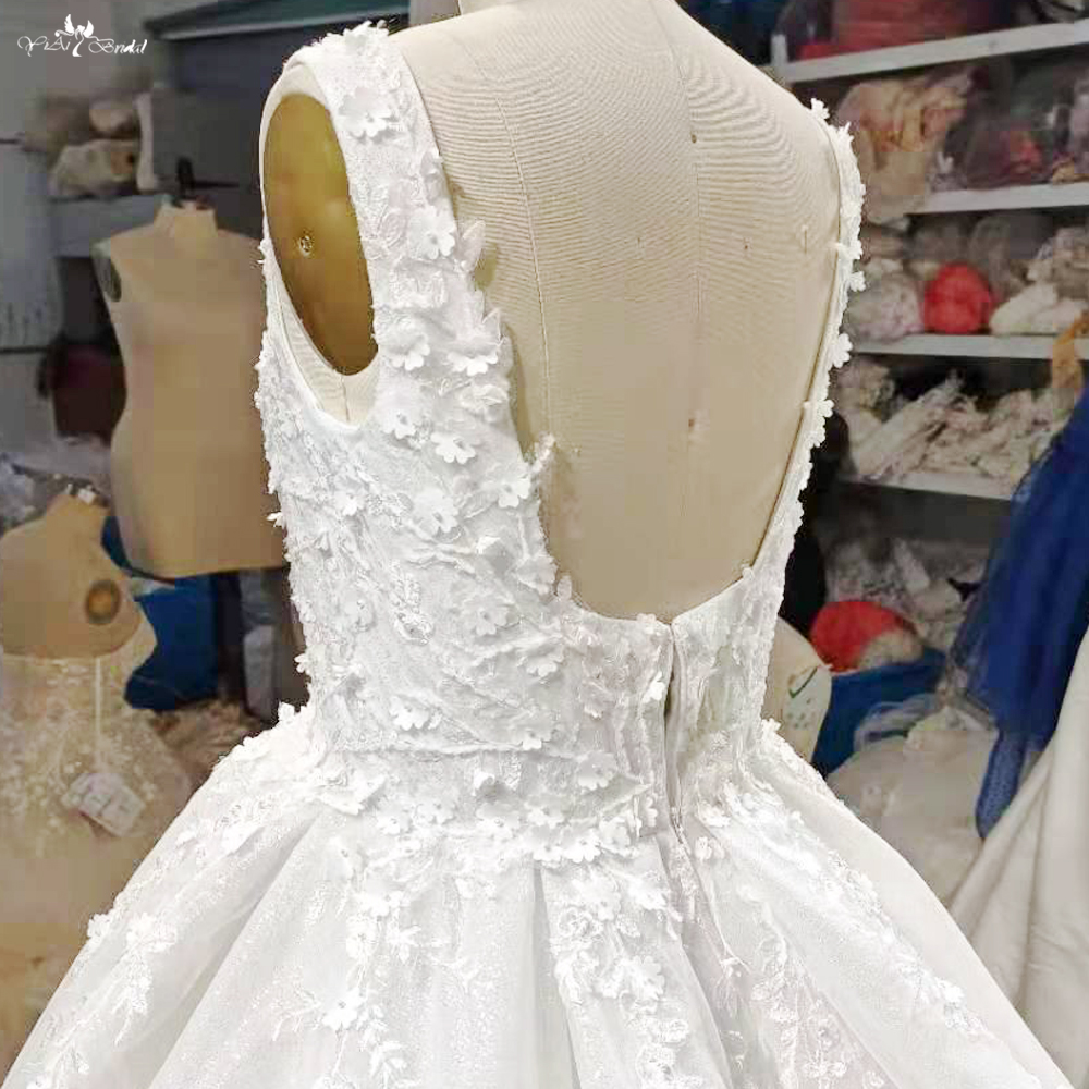 Quality Square Neckline Bridal Gown Lace Wedding Dress Arabia RSW1790 Manufacturer | Yiaibridal 8