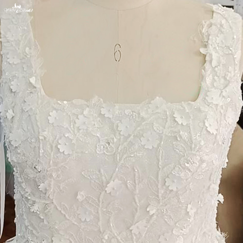 Quality Square Neckline Bridal Gown Lace Wedding Dress Arabia RSW1790 Manufacturer | Yiaibridal 7