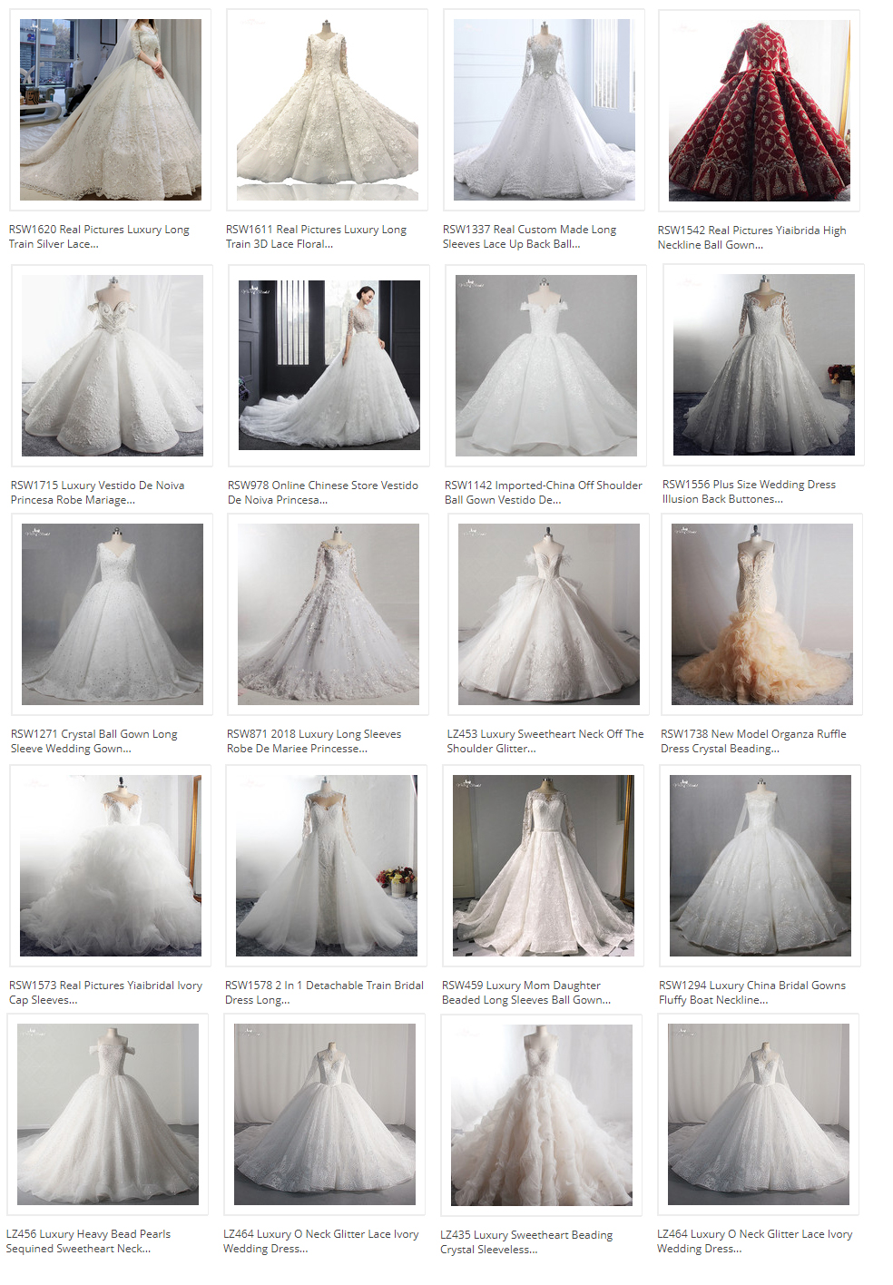 Quality Square Neckline Bridal Gown Lace Wedding Dress Arabia RSW1790 Manufacturer | Yiaibridal 10