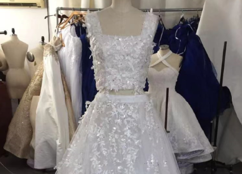 Quality Square Neckline Bridal Gown Lace Wedding Dress Arabia RSW1790 Manufacturer | Yiaibridal 12