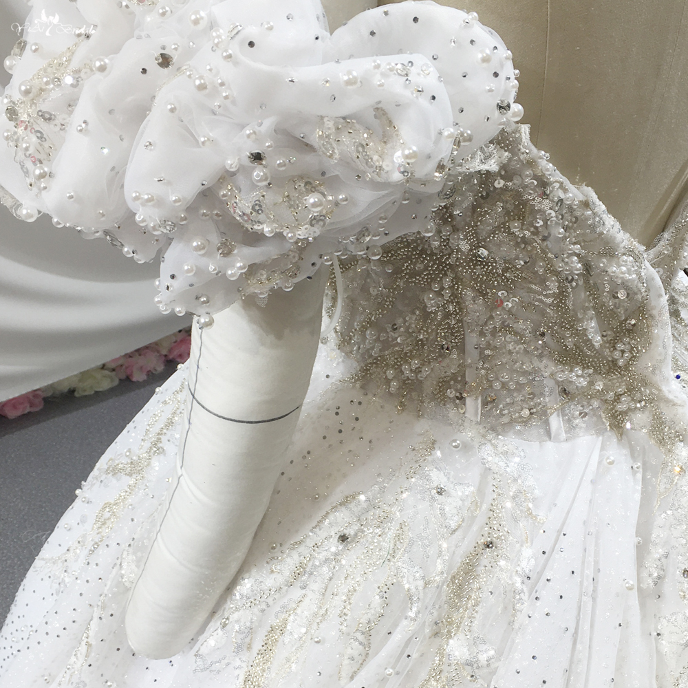 Maßgeschneidertes Ballkleid-Hochzeitskleid im Prinzessin-Stil, schulterfrei, flauschig, RSW1821, Hersteller aus China | Yiaibridal 9