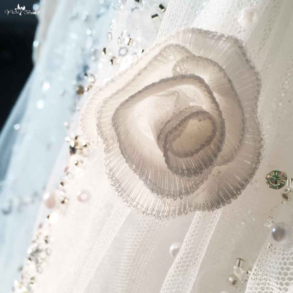 Heavy Beading Luxury Wedding Dress Plus Size Big Woman Long Sleeves RSW1833 10