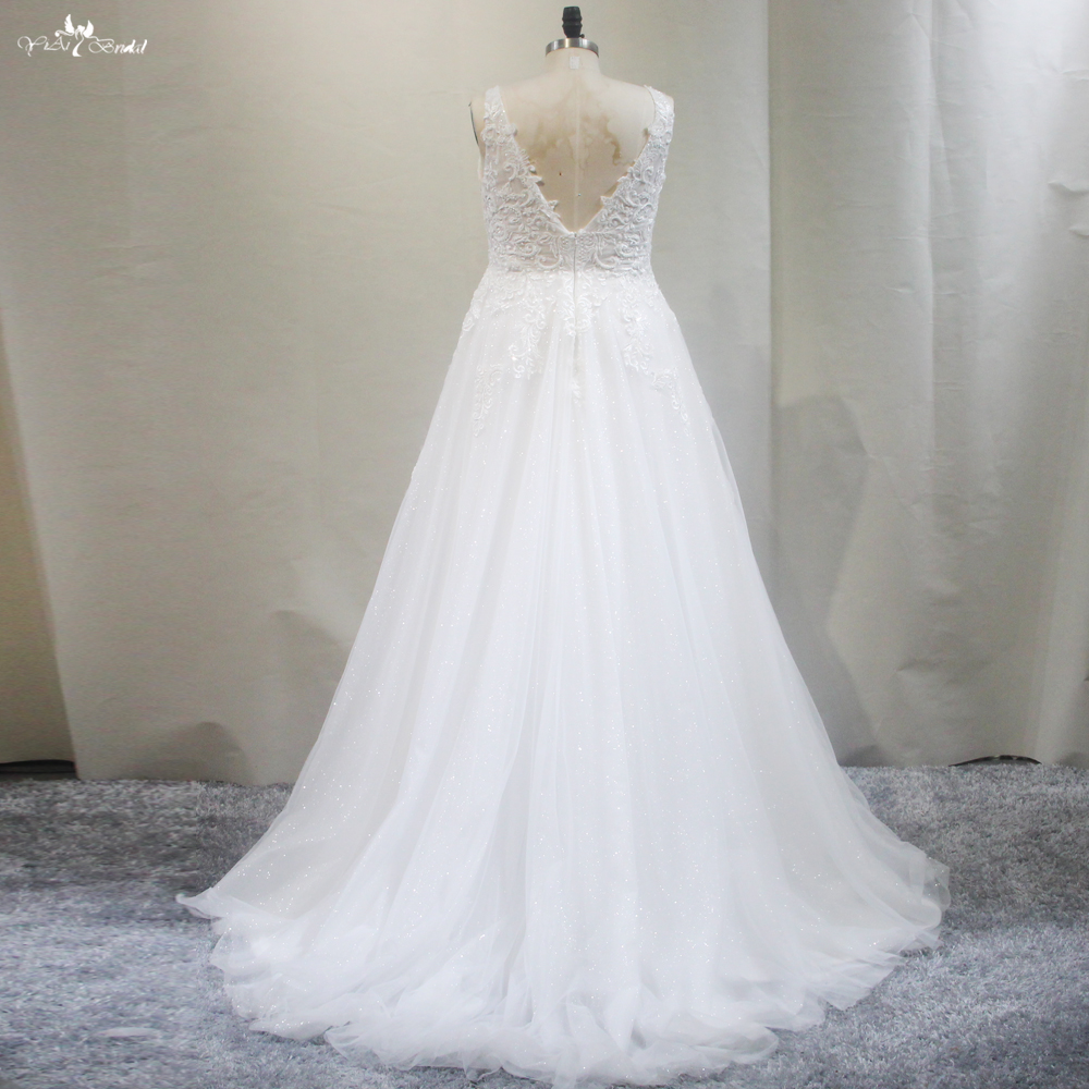 Pregnant Wedding Dress Beaded Lace Appliques A Line Destination Wedding Dresses RSW1781 10