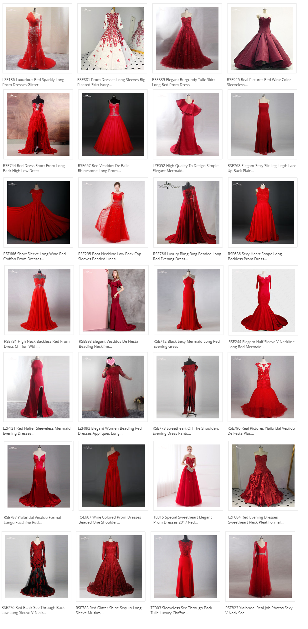 V Neckline Sheer Long Train Lace Appliques Mermaid Wedding Dresses Red Dress 5