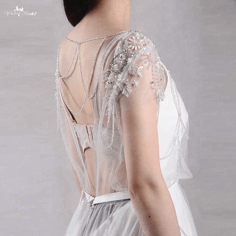 Sem costas Robe De Mariee Boheme Vestido Novia Bohemio Boho Weddomg Vestidos 9