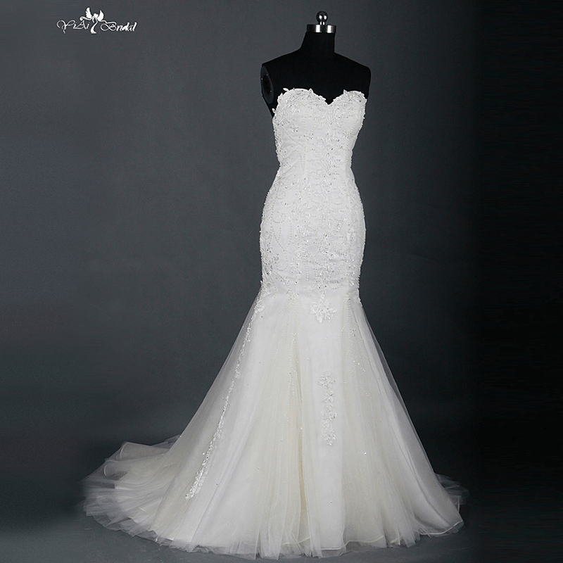 Best Hochzeitskleid Sweetheart Tulle Lace Mermaid Wedding Dress Company - Yiaibridal 8