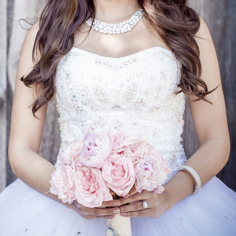 Real Bridal Show Qualidade Luxo Cristal Beading vestido de noiva Fabricante | Yiaibridal 1