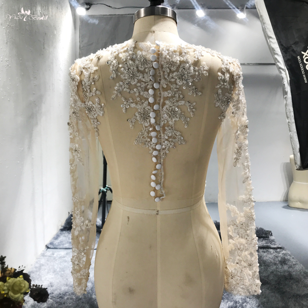 Toptan Tekne Yaka Uzun Kollu Dantel Aplikler Boncuklu Gelin Bolero Dantel Pelerin 11