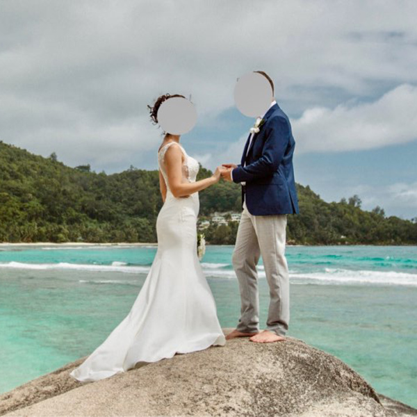 Sexy Illusion Back  See Through Sleeveless Mermaid Sheath Dress Wedding Dress Crystal Embroidery Bridal Gown 12