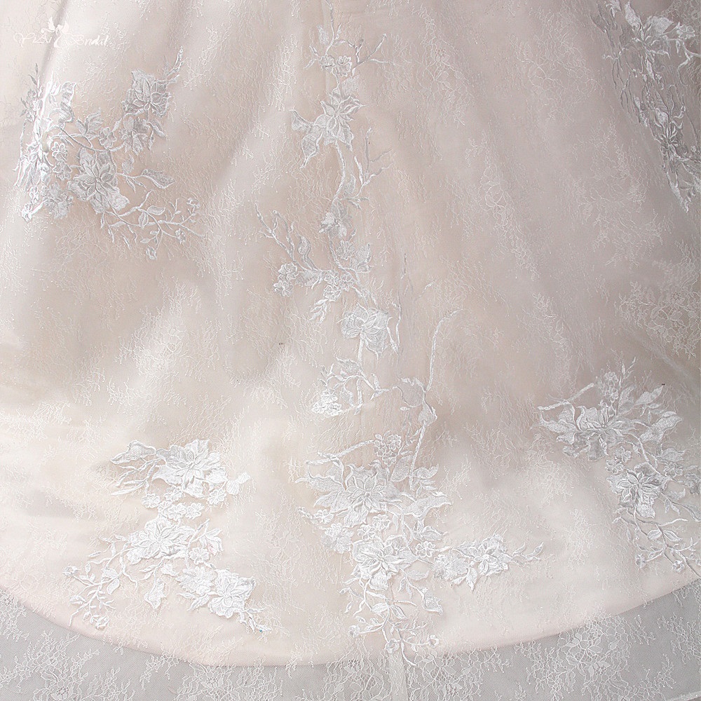 LZ228 Luxury Vintage Lace Wedding Dresses Backless Ball Gowns Real Job Pictures Vestido De Noiva 12