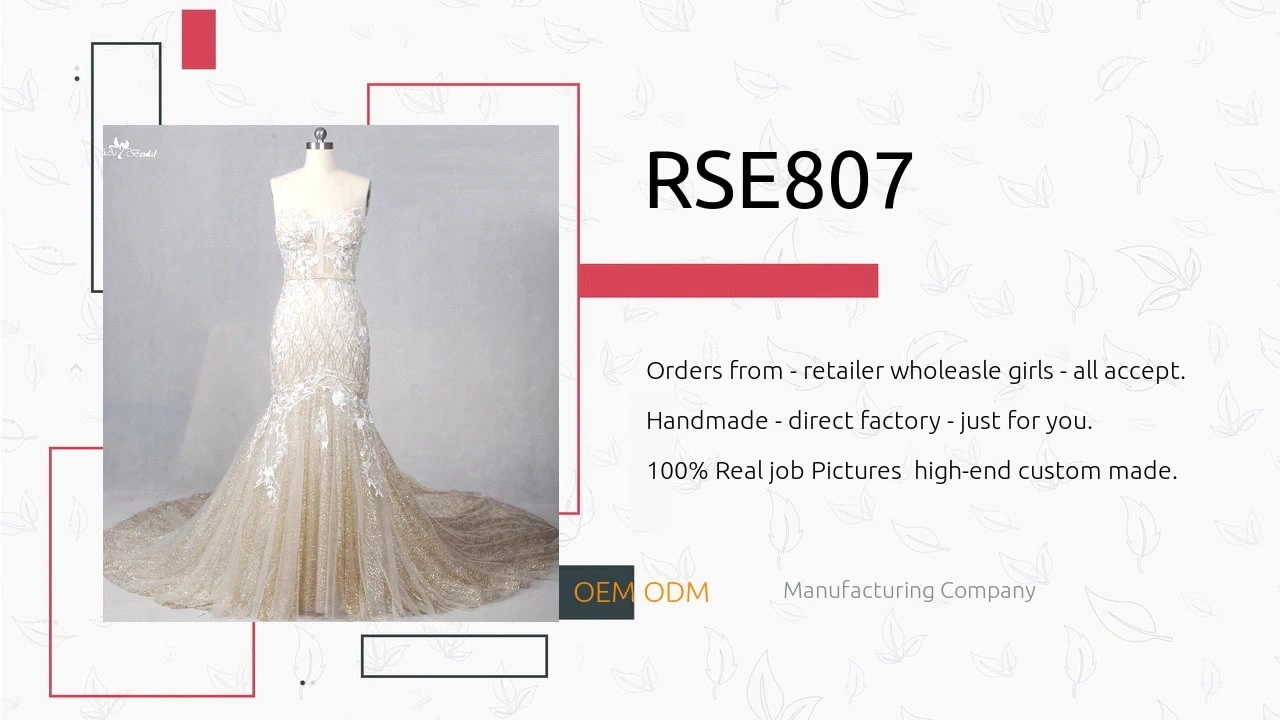 Yiaibridal Long Train Sweetheart Neckline Colored Gold And Ivory Elegant Mermaid Glitter golden evening dress 1