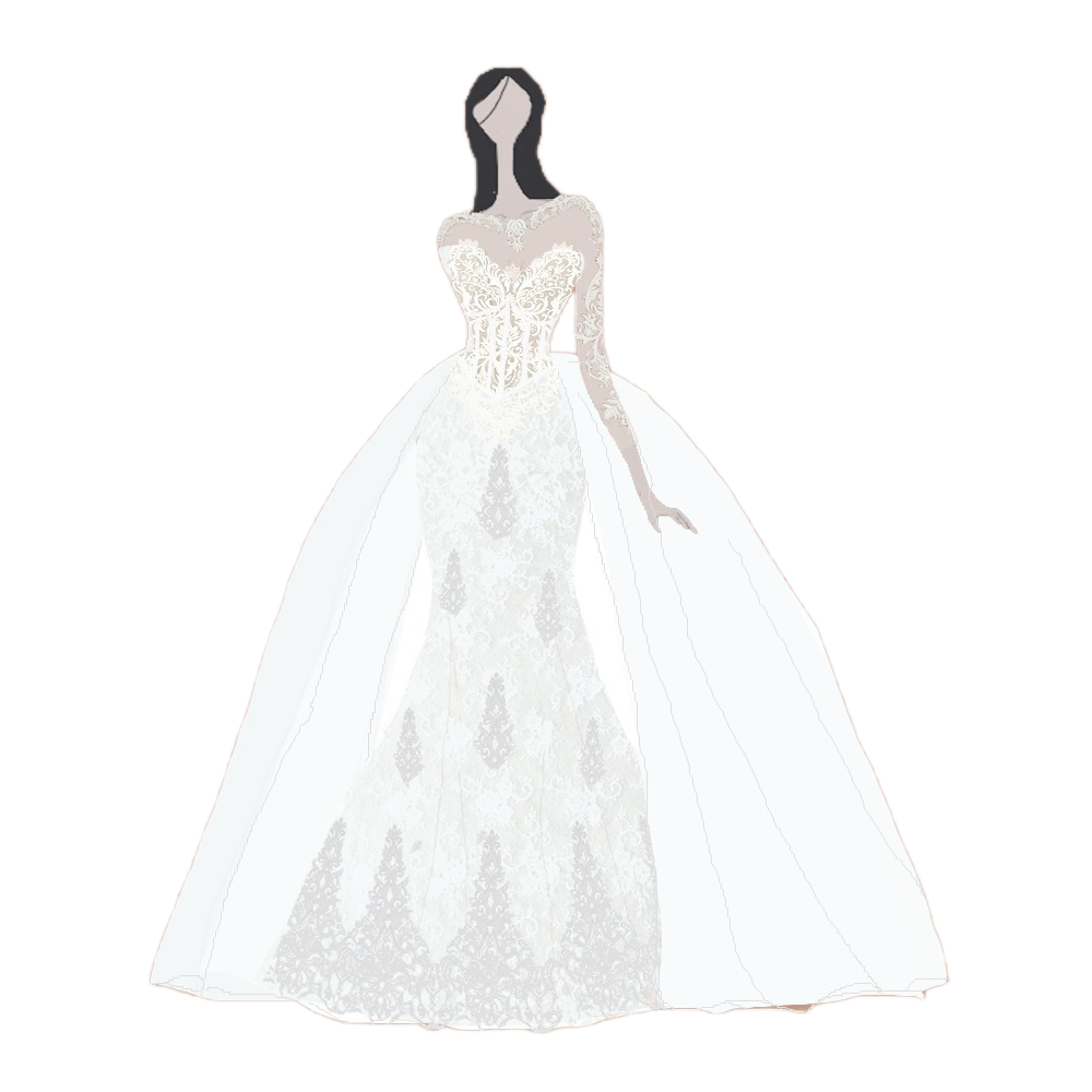2-in-1-Brautkleider