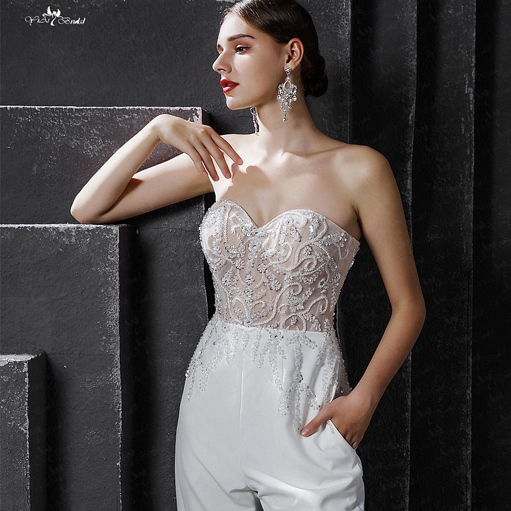 Elegant Wedding Jumpsuit For Bridal 1