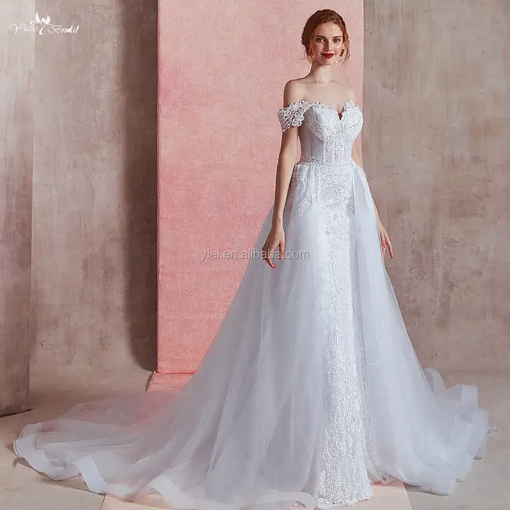 ボヘミアン チャーミング ウェディングドレス RSW1878 エレガントな A