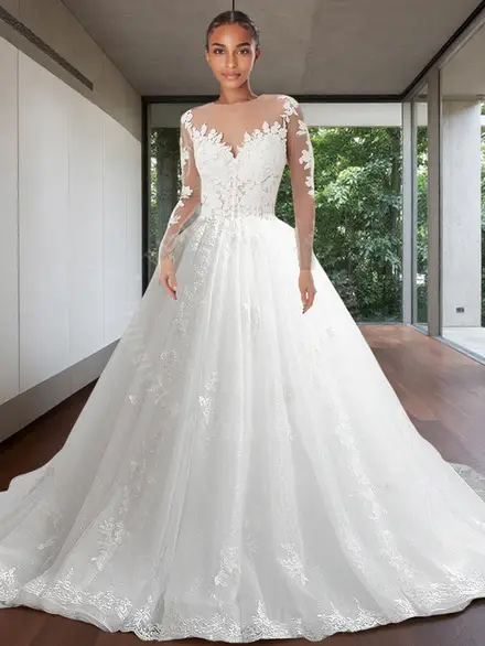 RSW1921 Off the Shoulder Sweetheart Neck Wedding Dresses