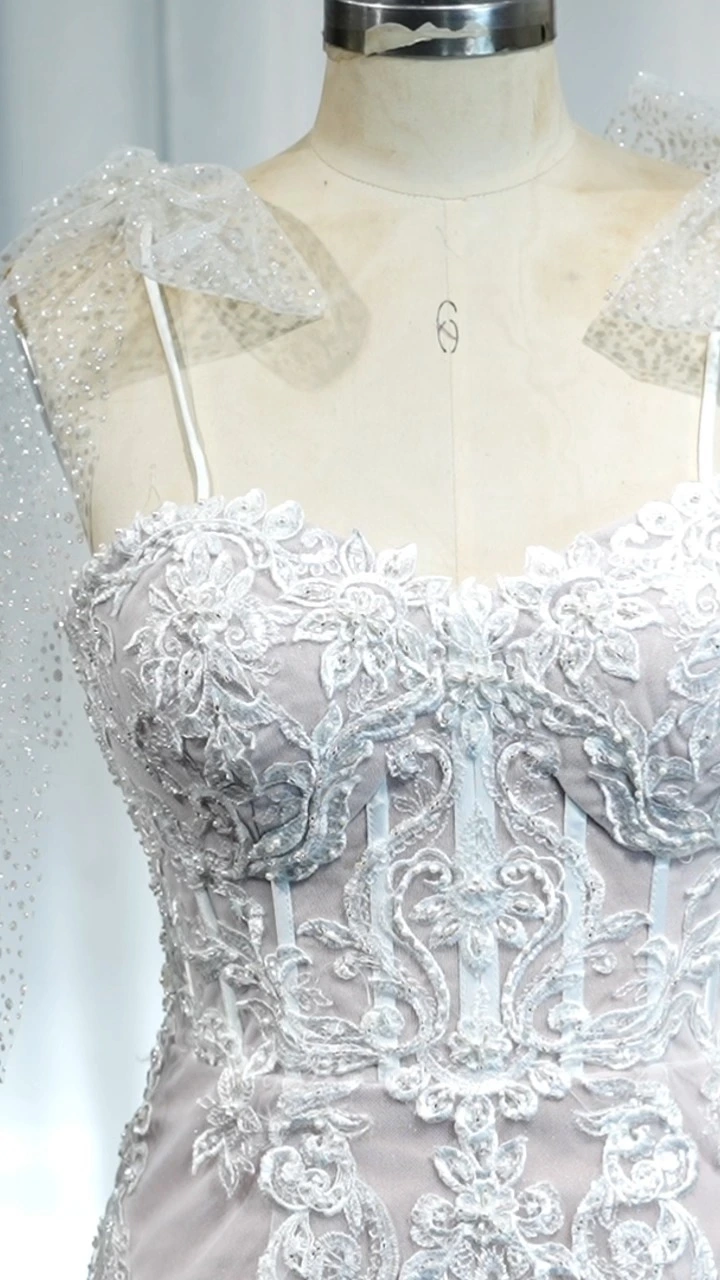 Bones Corset Long Sleeves Dress RSW2119 Off the Shoulder Mermaid Wedding Dresses Vintage Lace Bridal Gown 1