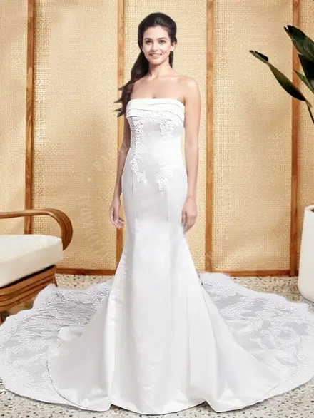 RSW1918 Princess Wedding Dress 2023 Elegant Strapless Luxury