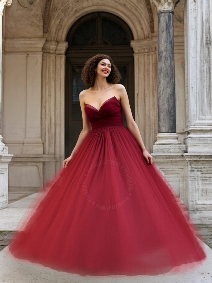 RSW2126 Abiti da ballo da sposa abiti da sposa da ballo da ballo rosso splendido abito da sposa da sposa 1