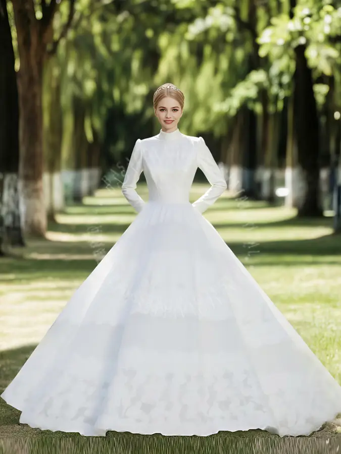 Abito Da Sposa Senza Spalline In Pizzo Con Appliques - Tesoro Donna Per Cerimonia - Foto 9