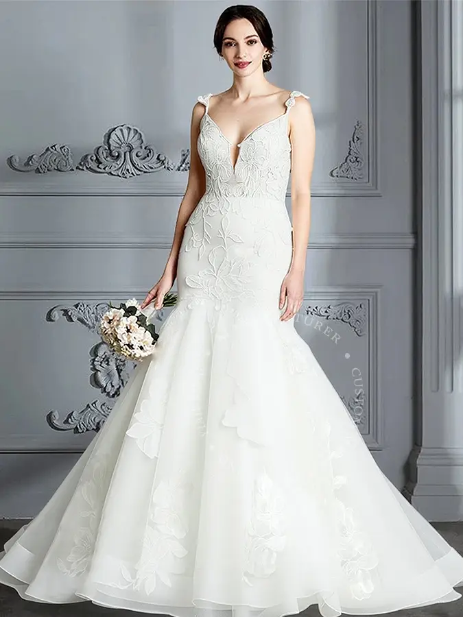 マーメイドウェディングドレス 3泊4日】2wayサテン&パール マーメイドドレス〈PD-WDOR-321〉 | DRESSY