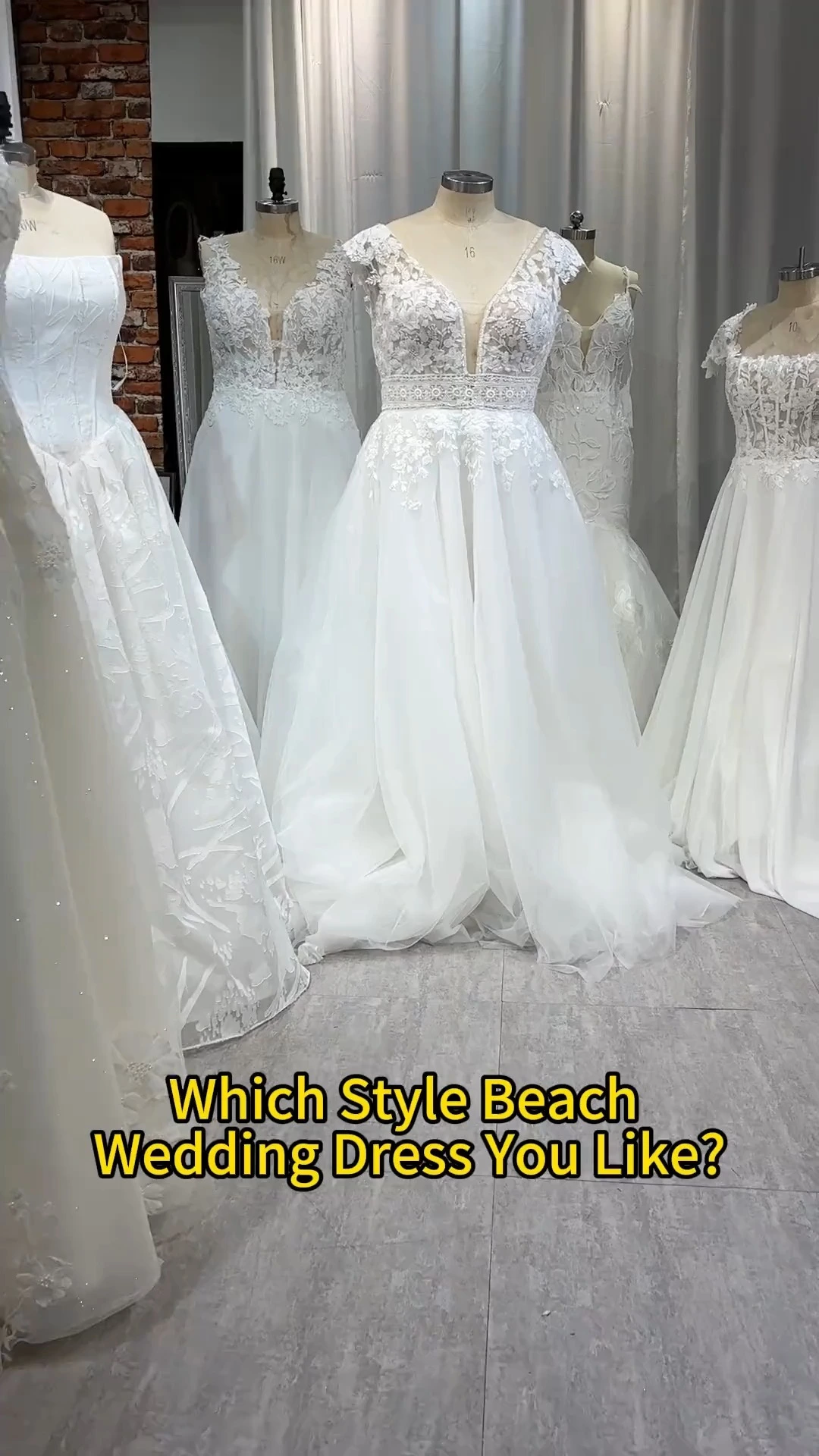 RSW2349 Özel V Yakalı Şık Slim Fit Gelinlik 1