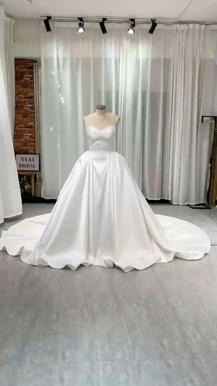 AMD2606 Çıkarılabilir, çok fonksiyonlu, el dikişli inci fiyonklu, romantik ve tatlı bir denizkızı gelinliği.-1773284481378707 1